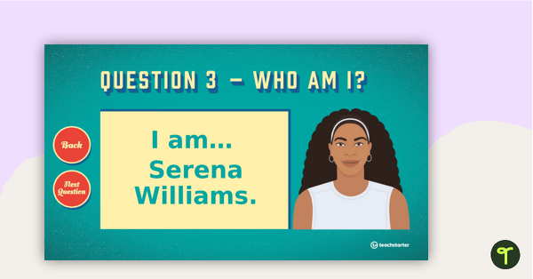 Celebrity Trivia for Kids– Who am I? Interactive Slide Deck teaching resource