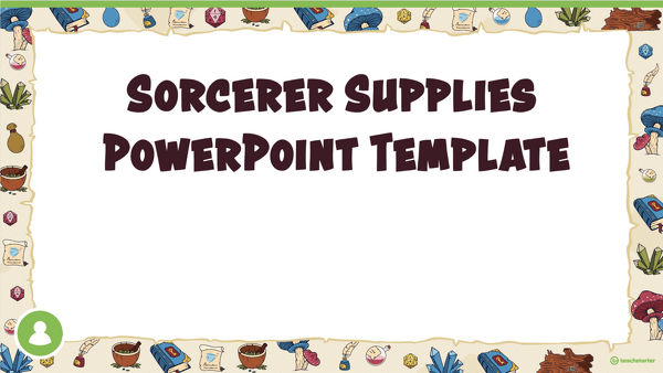 Sorcerer Supplies – PowerPoint Template teaching resource