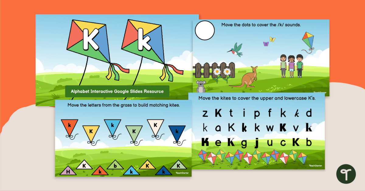 Alphabet Interactive Activity - Letter K teaching resource