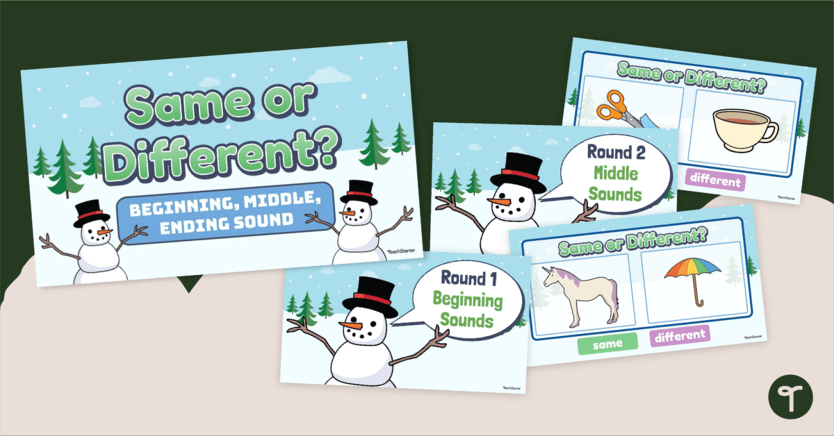 Beginning, Middle and End Sounds Interactive Activity teaching resource