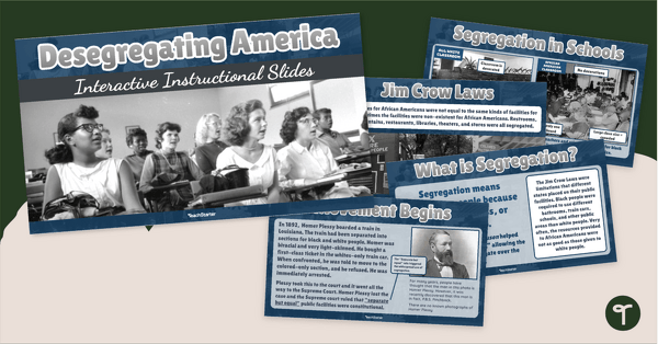 Segregation And The Civil Rights Movement Instructional Slide Deck