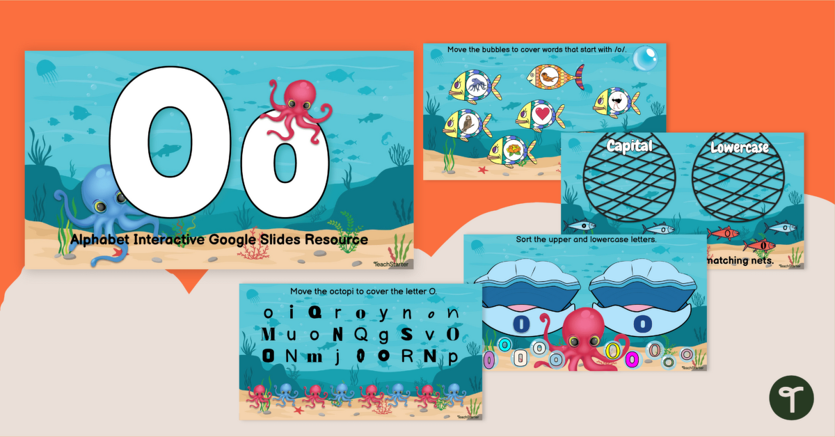 Alphabet Interactive Activity - Letter O teaching resource