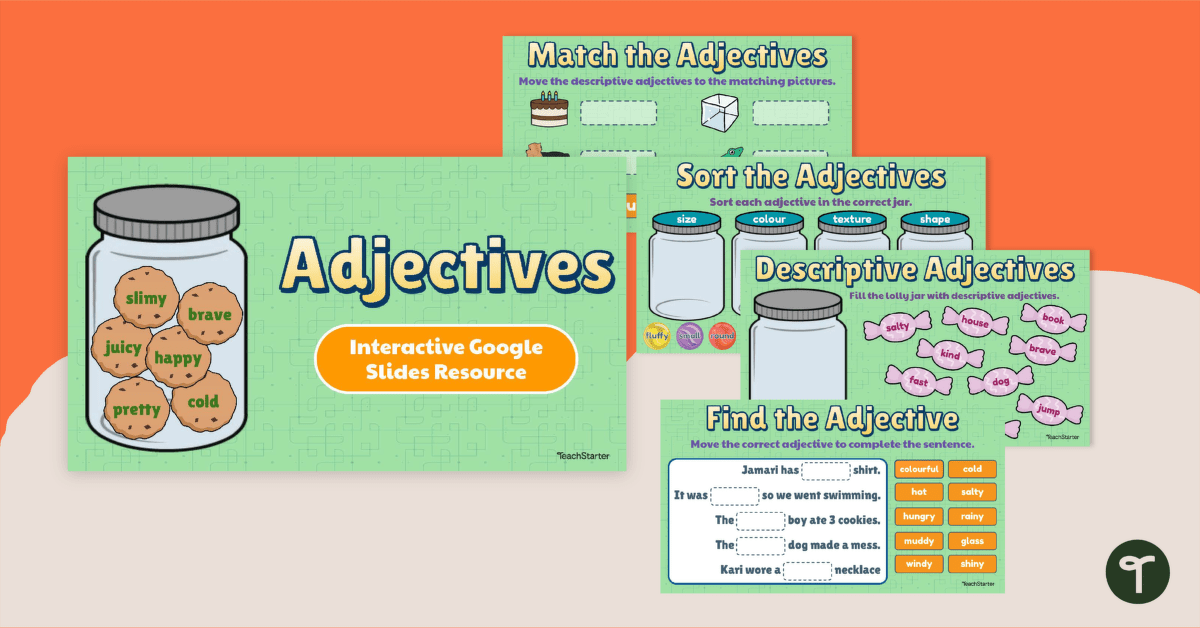 Adjectives Interactive Activity teaching resource
