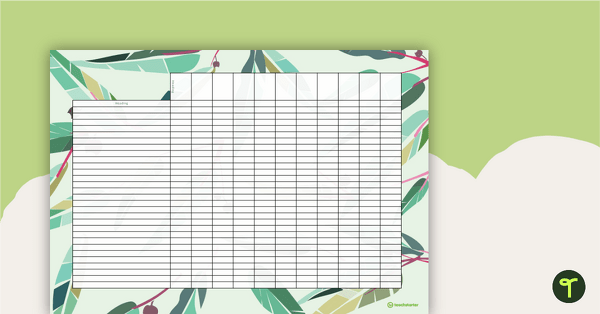 Gum Leaves Digital Teacher Planner teaching resource