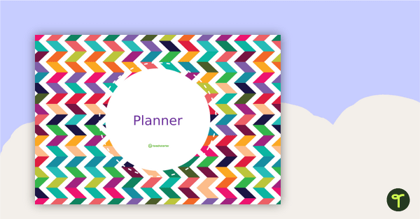 Chevrons Digital Teacher Planner teaching resource