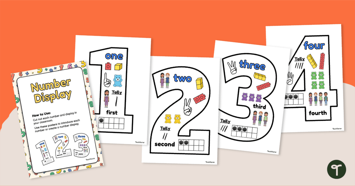 Number Posters teaching resource