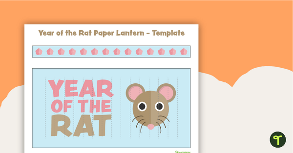 Go to Year of the Rat - Paper Lantern Template teaching resource