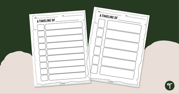 Go to Blank Timeline - Printable Template teaching resource