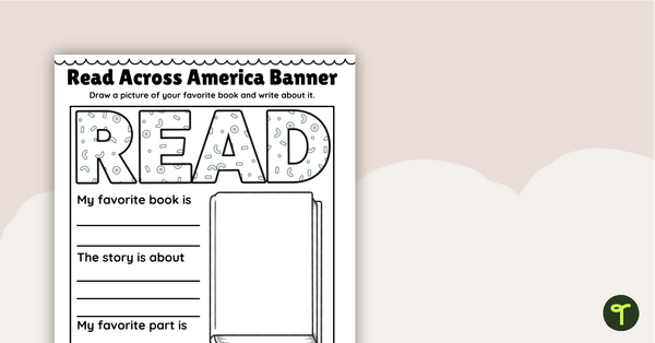 Image of Read Across America Banner - Book Review Template