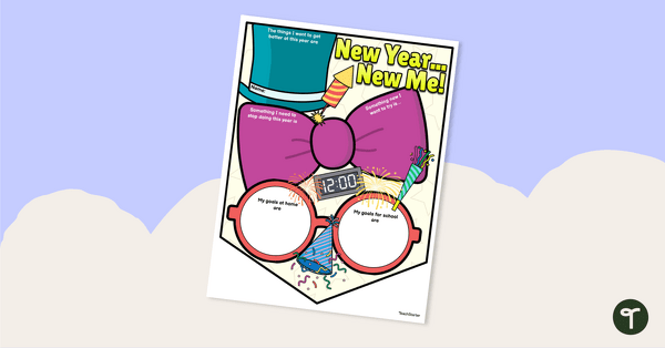 Go to New Year Goal Setting Banner teaching resource