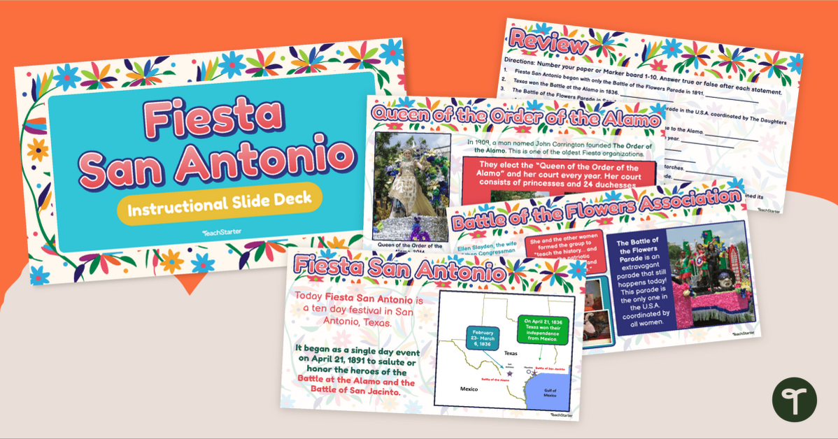 Fiesta San Antonio - Instructional Slide Deck teaching resource
