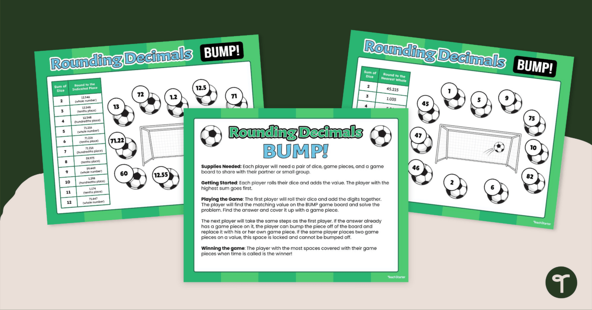 Rounding Decimals – Bump! Games teaching resource