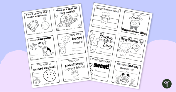 Go to Printable Valentine’s Day Cards teaching resource