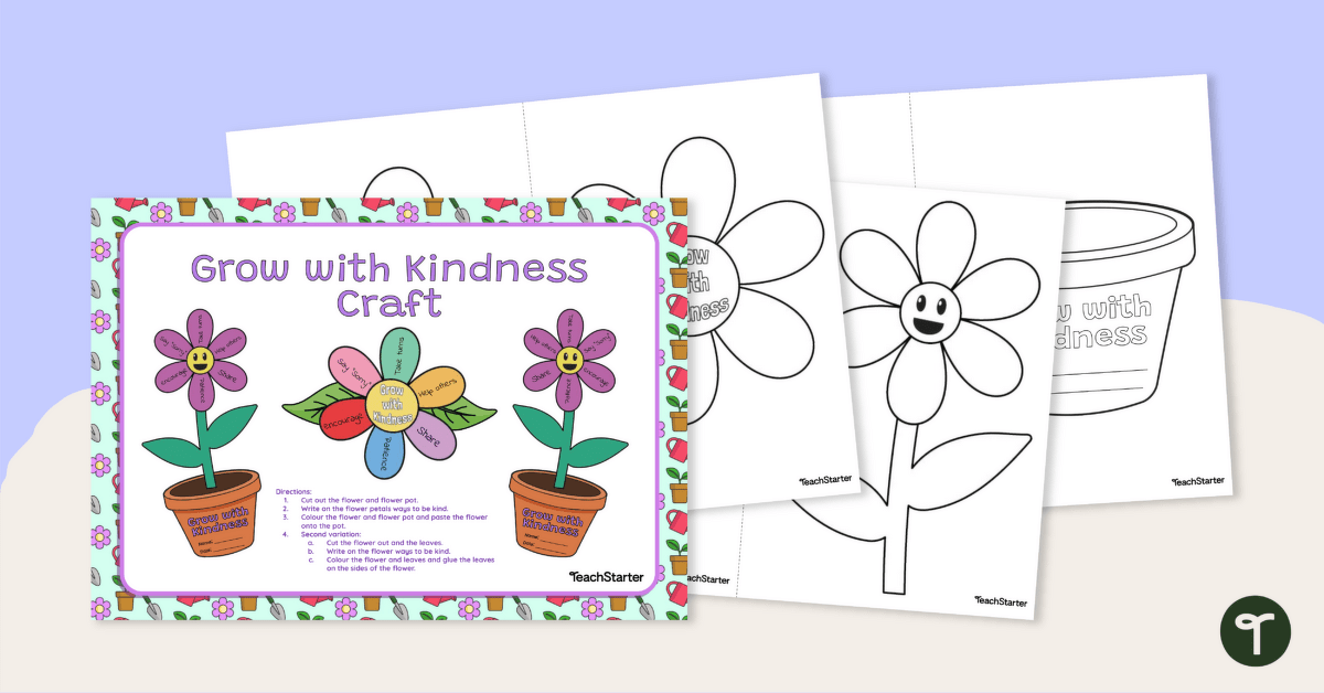 Grow with Kindness Craft teaching resource
