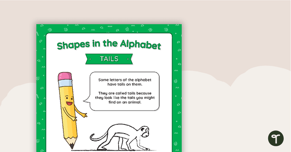 Shapes in the Alphabet - Handwriting Letters Posters teaching resource