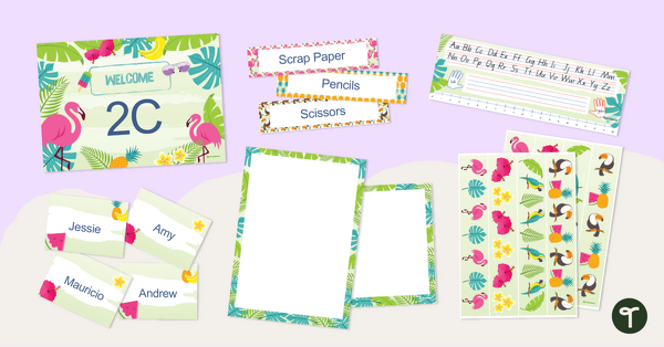 Go to Tropical Paradise Classroom Theme Pack resource pack