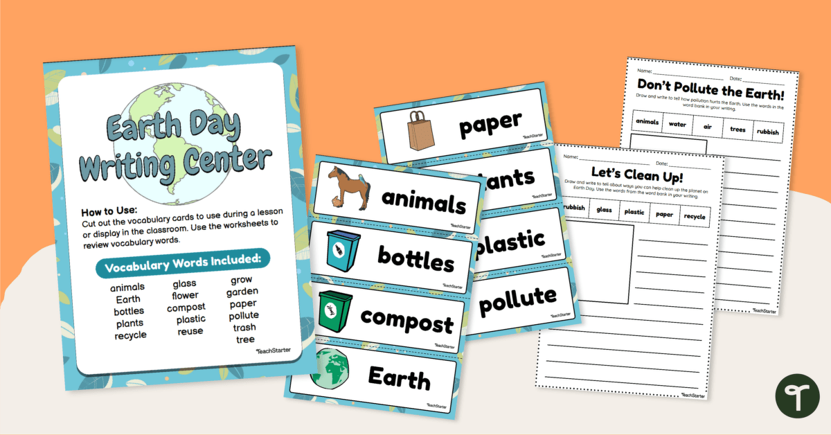Earth Day Vocabulary and Writing Pack teaching resource