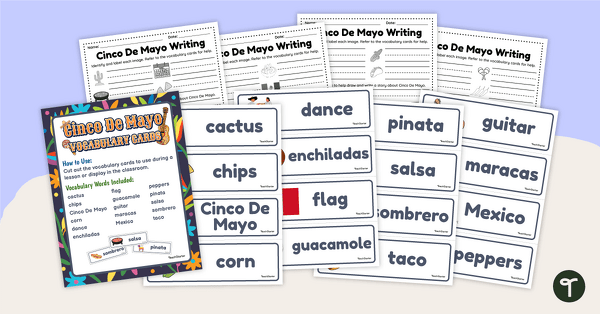 Go to Cinco De Mayo Vocabulary Cards and Writing Center teaching resource