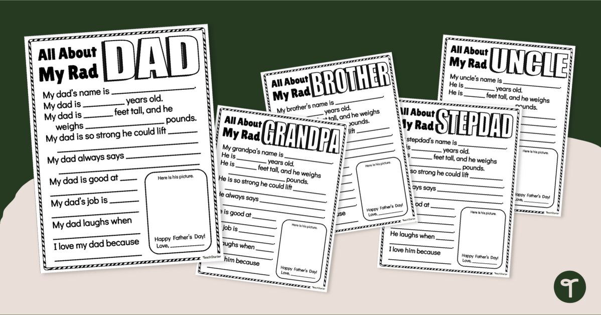 Father's Day Questionnaire teaching resource