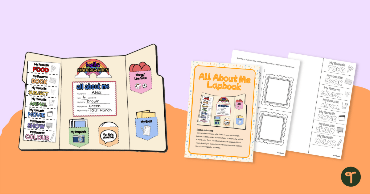 All About Me Lapbook teaching resource