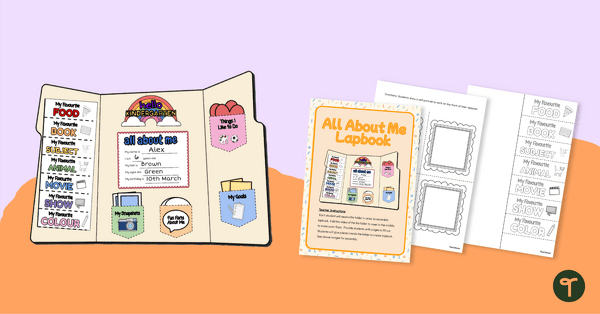 Go to All About Me Lapbook teaching resource
