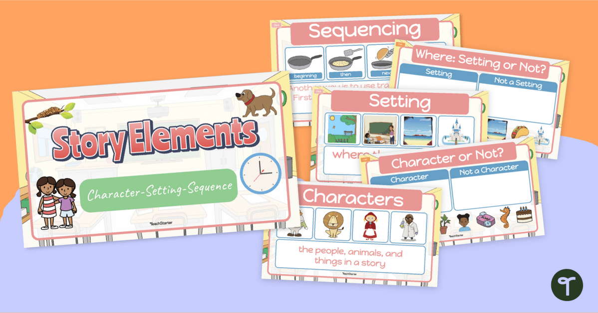 Kindergarten Story Elements - Instructional Slides teaching resource