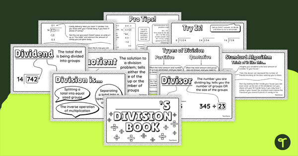 Image of Long Division Mini-Book