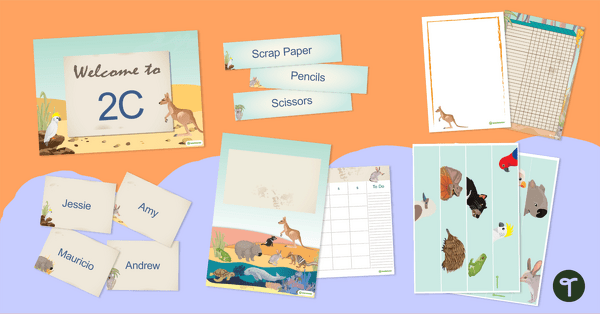 Go to Australian Animals Classroom Theme Pack resource pack
