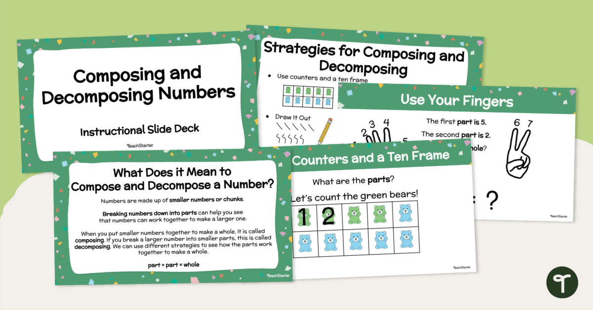Composing and Decomposing Numbers - Instructional Slide Deck teaching resource