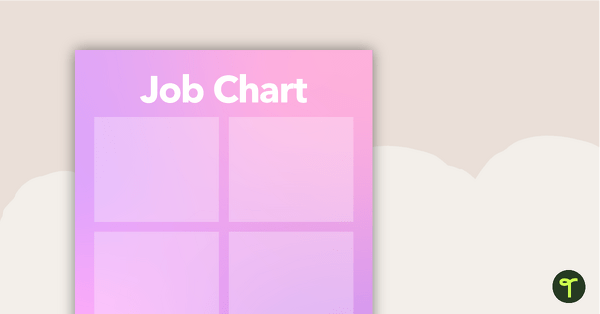 Lavender Glow – Job Chart teaching resource