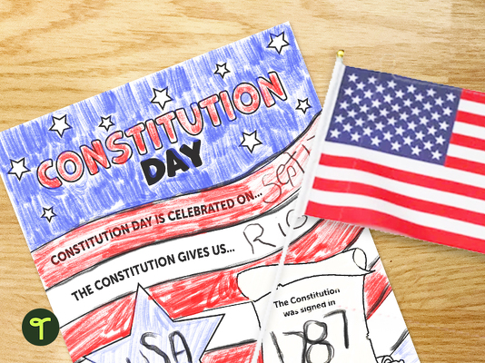 Constitution Day - Poster Template teaching resource