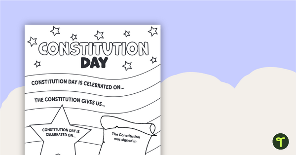 Go to Constitution Day - Poster Template teaching resource