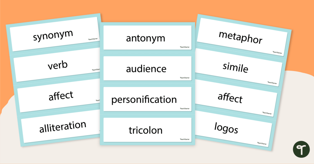 Opinion Writing Word Wall Vocabulary teaching resource