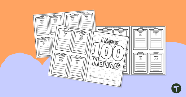 Go to I Know 100 Nouns! 100th Day Activity Book teaching resource