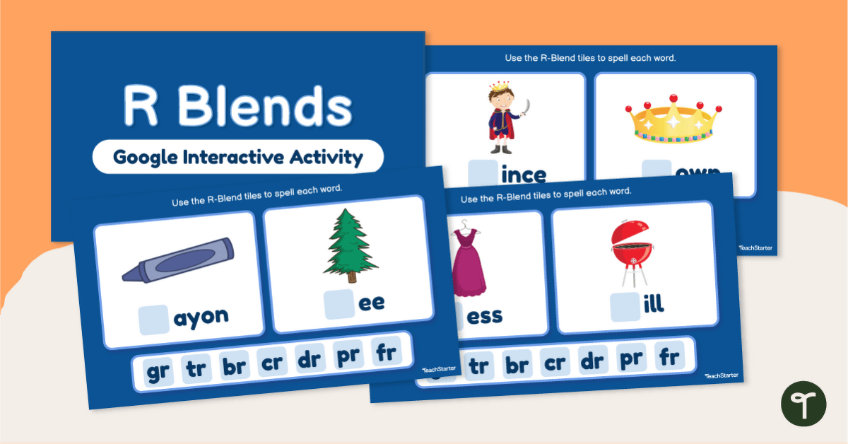 Initial R-Blends - Interactive Activity teaching resource