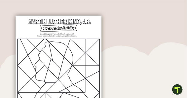 Go to MLK Art - Coloring Activity teaching resource