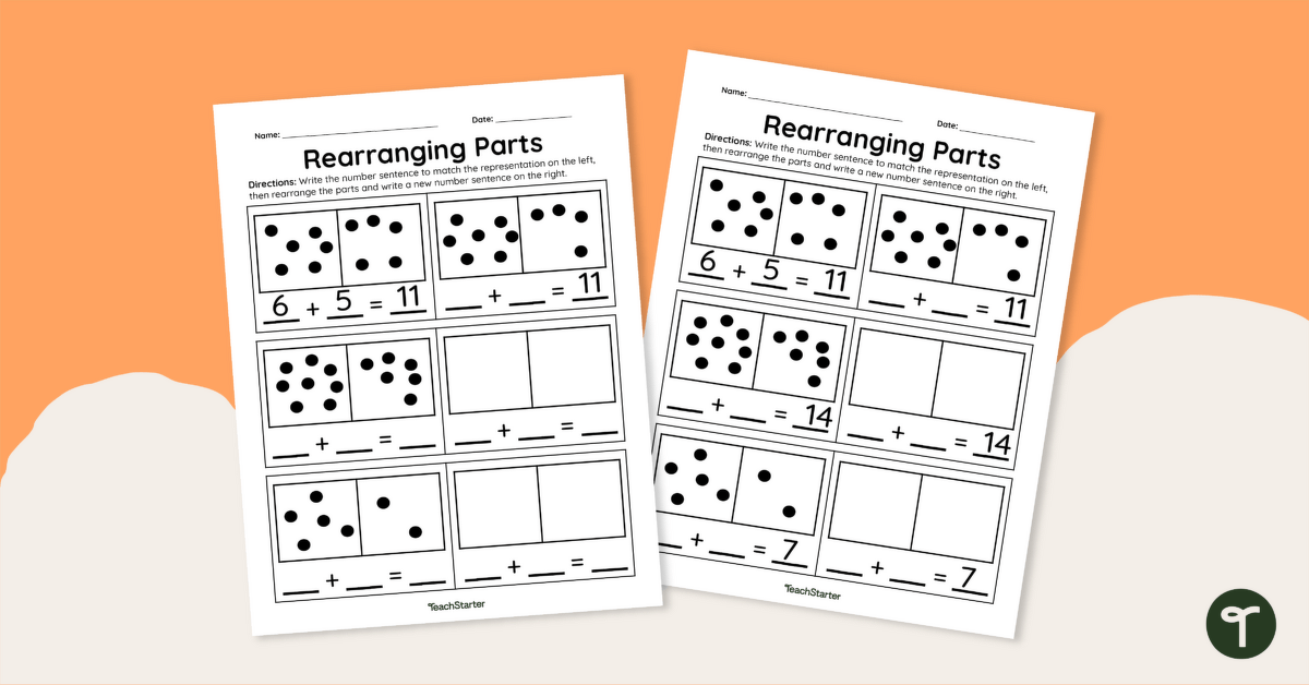 Rearranging Parts – Worksheet teaching resource