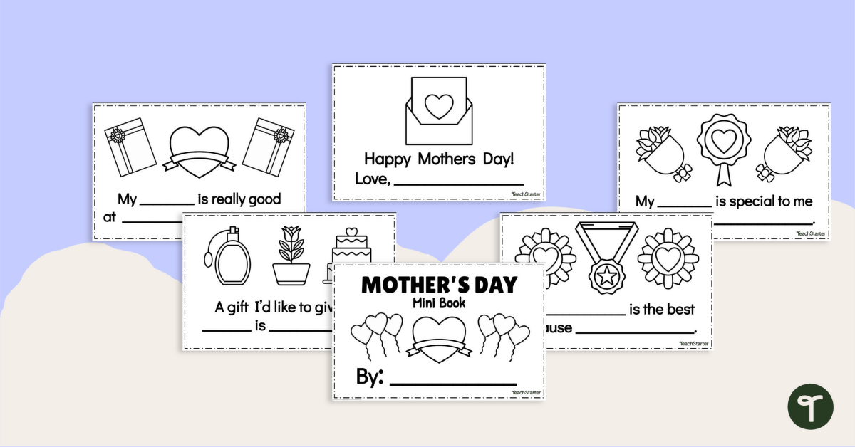 Mother's Day Mini Book teaching resource