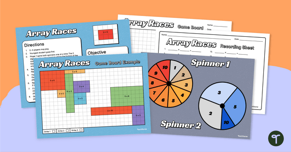 Image of Array Races Multiplication Game – Facts 2, 3, 5 and 10