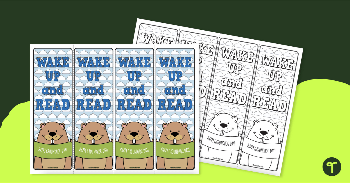 Groundhog Day Bookmarks teaching resource