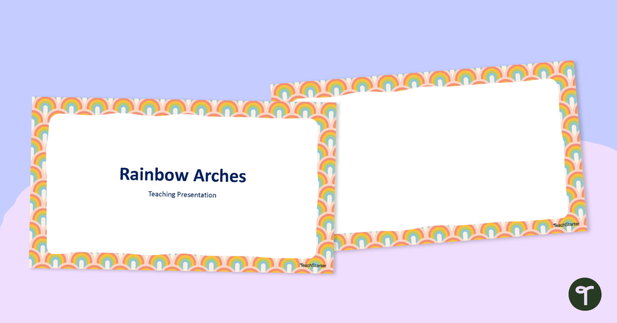 Rainbow Arches – PowerPoint Template teaching resource