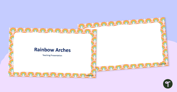 Go to Rainbow Arches – PowerPoint Template teaching resource