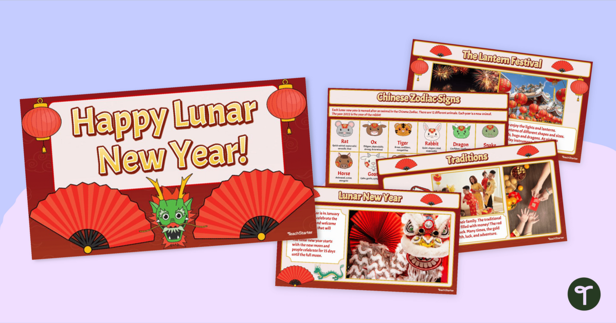 Lunar New Year for Kids- Teaching Slide Deck teaching resource