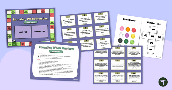 Go to Rounding Whole Numbers – Board Game teaching resource