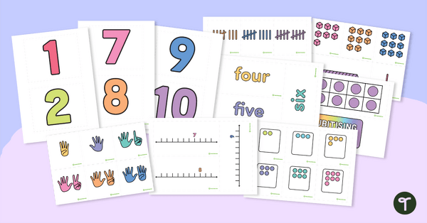 Go to Classroom Number Display — Introducing the Numbers 1–10 teaching resource