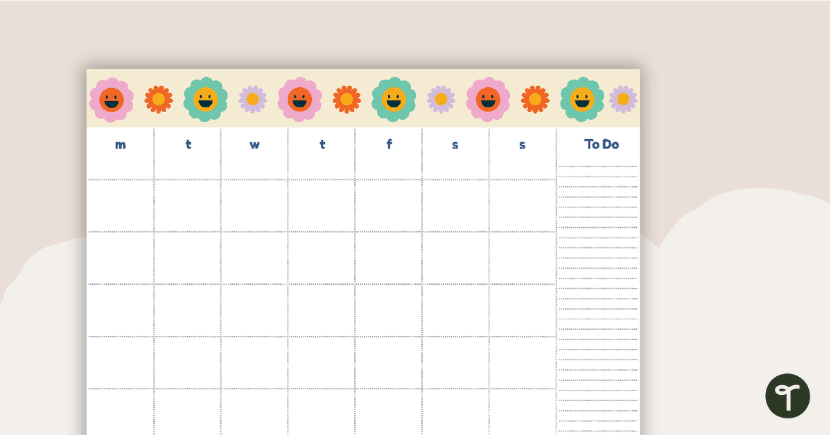 Groovy Flowers – Monthly Overview teaching resource