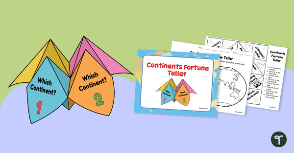 Go to 7 Continents Fortune Teller teaching resource