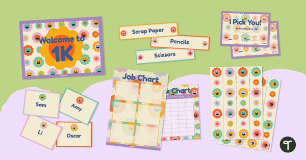 Go to Groovy Flowers Classroom Theme Pack resource pack