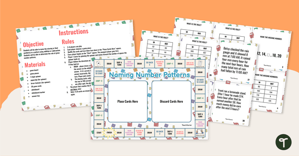 Number Patterns Games | Teach Starter