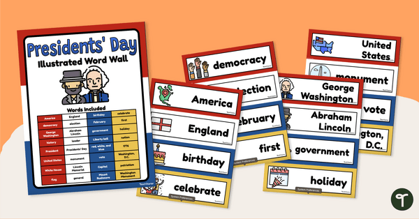 Go to Illustrated Word Wall - Presidential Words teaching resource